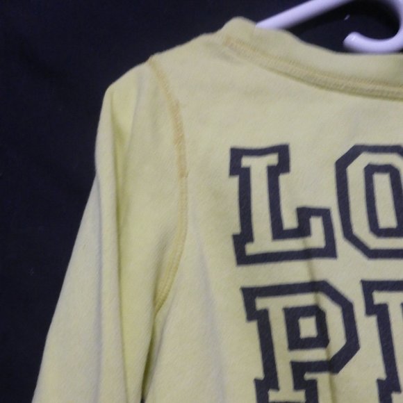 PINK, VICTORIA'S SECRET, xs, extra small, graphic yellow sweatshirt, EUC - Picture 11 of 15